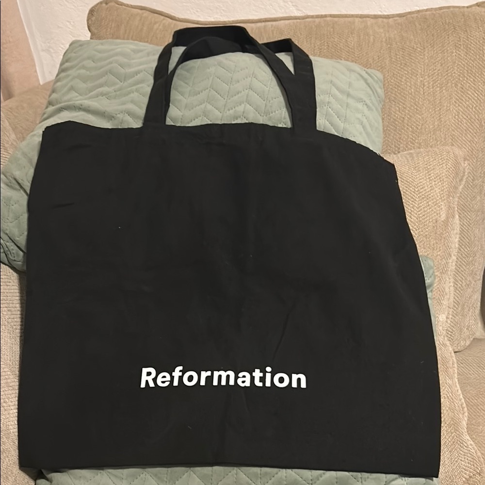 Reformation Classic Black Tote